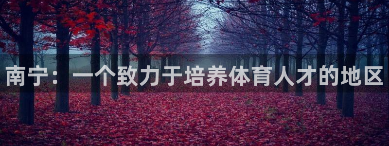JJB竞技宝官网下载：南宁：一个致力于培养体育人才的地区