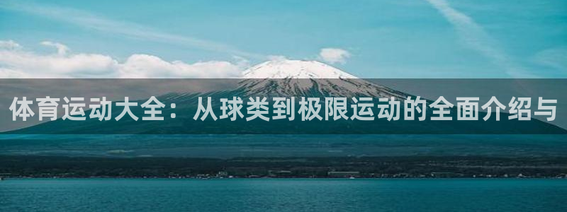 JJB竞技宝官网下载软件：体育运动大全：从球类到极限运动的全