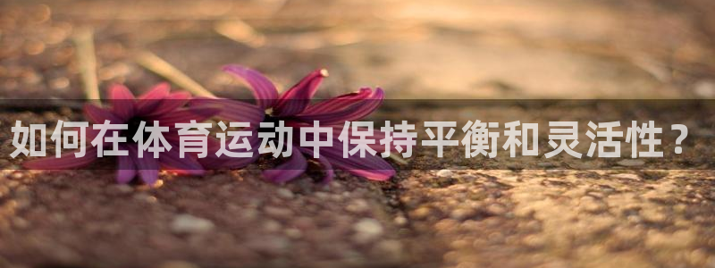 JJB竞技宝官网下载是干嘛的公司：如何在体育运动中保持平衡和