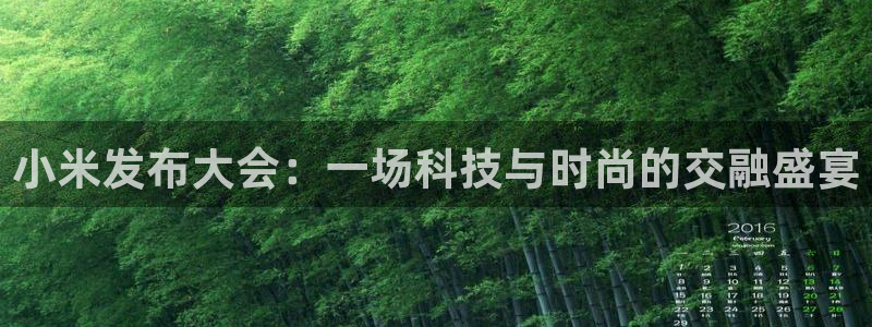 极速飞速体育直播吧体育直播：小米发布大会：一场科技与时尚的交融盛宴